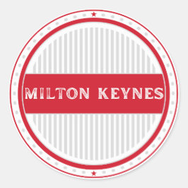 Milton Keynes City Pride Embleem – Engelse identit Ronde Sticker