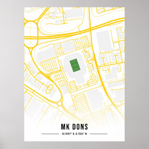 Milton Keynes Dons Stadion Poster