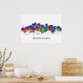 Milton Keynes England Skyline Poster (Keuken)
