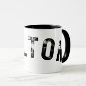 Milton MA Giant Rustic Print Mok (Voorkant rechts)