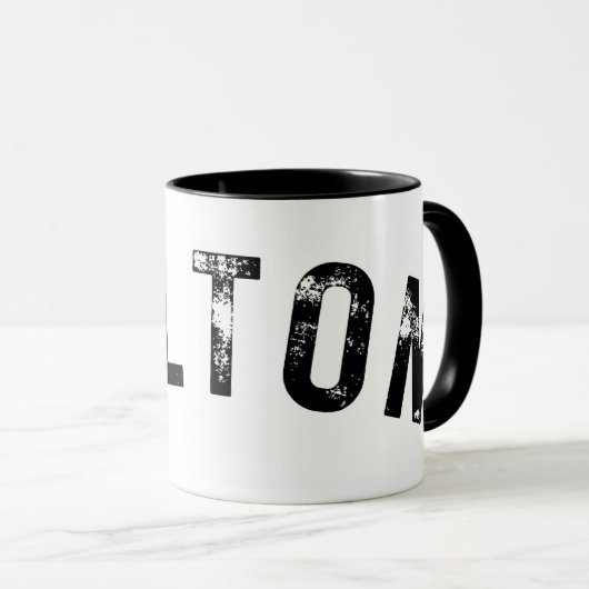 Milton MA Giant Rustic Print Mok (Voorkant rechts)