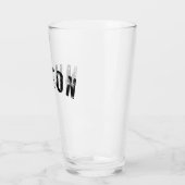 Milton MA Rustic Print Drink Tumbler Glass (Links)