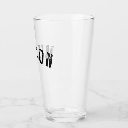 Milton MA Rustic Print Drink Tumbler Glass (Links)
