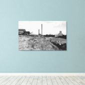 Milton, Oregon Uitzicht van Town Elevator Foto Canvas Afdruk (Insitu (Houten vloer))