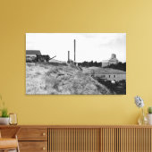 Milton, Oregon Uitzicht van Town Elevator Foto Canvas Afdruk (Insitu (Woonkamer))