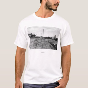 Milton, Oregon Uitzicht van Town Elevator Foto T-shirt