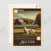 Milton, Vermont |  BRIEFKAART (Voorkant / Achterkant)