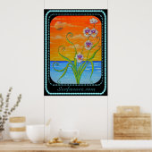Miltonia Orchid Sunset Poster (Keuken)