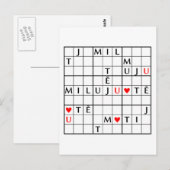 miluju tě briefkaart (Voorkant / Achterkant)