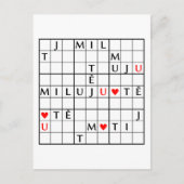 miluju tě briefkaart (Voorkant)