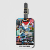 Milwaukee 2026 bagagelabel (Voorkant (verticaal))