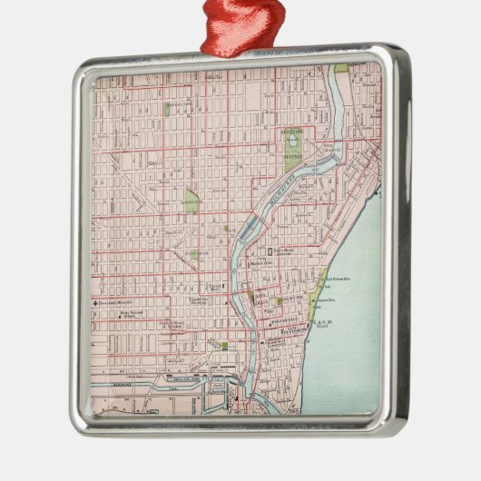 Milwaukee 2 metalen ornament (Links)