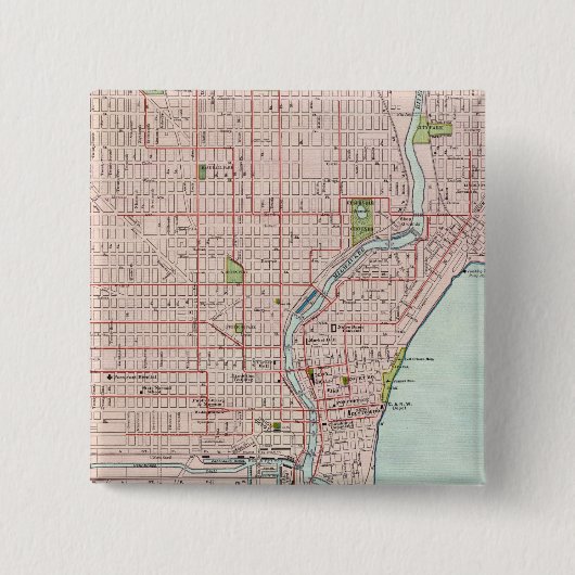 Milwaukee 2 vierkante button 5,1 cm (Voorkant)