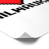 Milwaukee 8-bit Gamer City  Poster (Hoek)