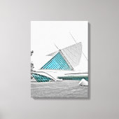 Milwaukee Art Museum 7 Canvas Print (Voorkant)