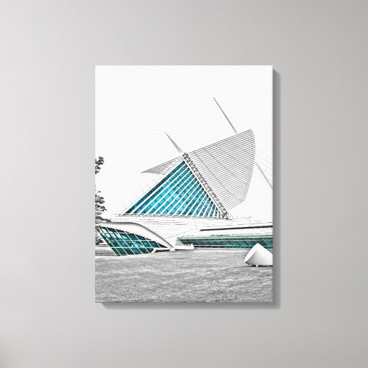 Milwaukee Art Museum 7 Canvas Print (Voorkant)