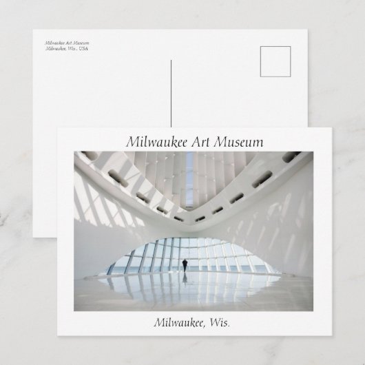 Milwaukee Art Museum Briefkaart (Voorkant / Achterkant)