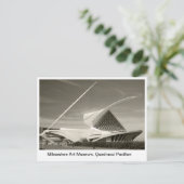 Milwaukee Art Museum, Quadracci pavilion Briefkaart (Staand voorkant)