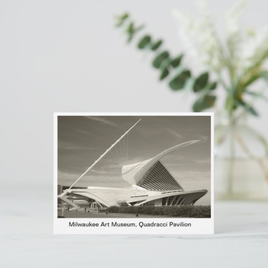Milwaukee Art Museum, Quadracci pavilion Briefkaart (Staand voorkant)