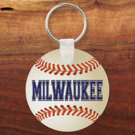 MILWAUKEE BASEBALL SLEUTELHANGER (Voorkant)