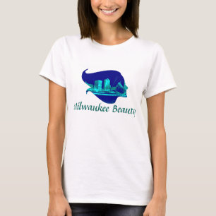 Milwaukee Beauty in Blue T-shirt