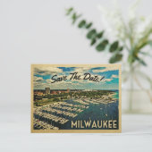 Milwaukee bewaart de datum  Briefkaart Wisconsin (Staand voorkant)