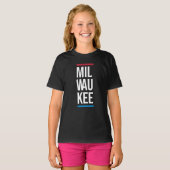 Milwaukee Bold City Typography T-shirt (Voorkant volledig)