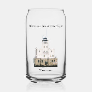Milwaukee Breakwater Light kan glas