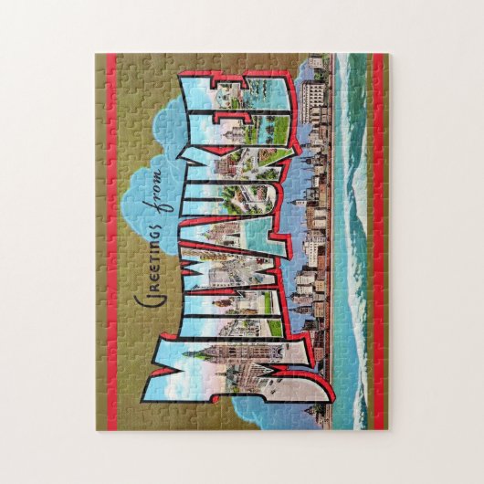  Milwaukee-Briefkaart Legpuzzel (Verticaal)