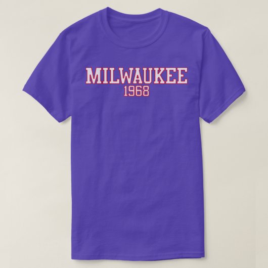 Milwaukee Bucks 1968 variant T-shirt (Design voorkant)