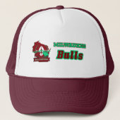 Milwaukee Bulls Maroon/Witte Trucker Hoed Trucker Pet (Voorkant)