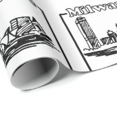 Milwaukee Cadeaupapier (Rol Hoek)