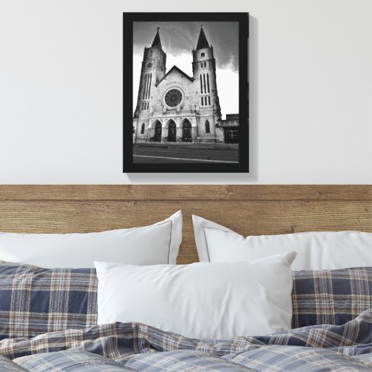 Milwaukee Church Canvas Afdruk (Insitu (Slaapkamer))