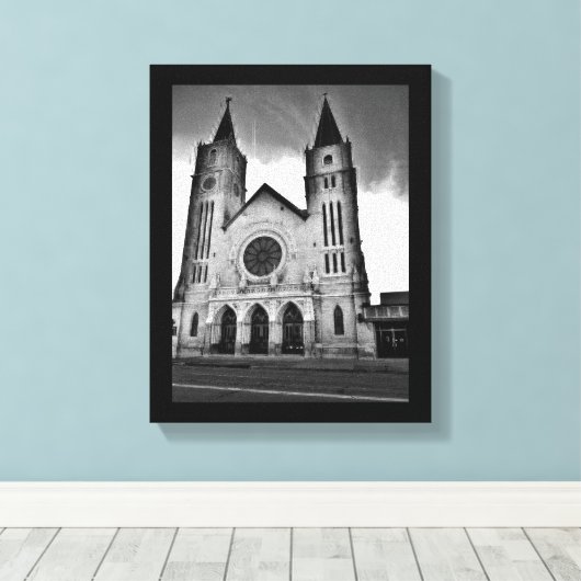 Milwaukee Church Canvas Afdruk (Insitu (Houten vloer))