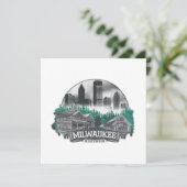 Milwaukee City Wisconsin Verenigde Staten Kaart (Staand voorkant)