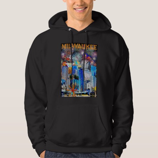 Milwaukee Collage 2026 trui Hoodie (Voorkant)
