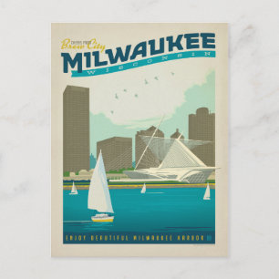Milwaukee Harbour, Wisconsin Briefkaart