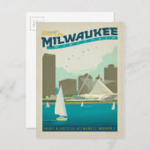 Milwaukee Harbour, Wisconsin Briefkaart (Voorkant / Achterkant)