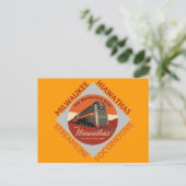 Milwaukee Hiawatha Railroad Briefkaart (Staand voorkant)