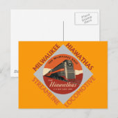 Milwaukee Hiawatha Railroad Briefkaart (Voorkant / Achterkant)