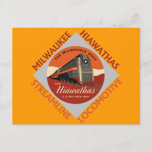 Milwaukee Hiawatha Railroad Briefkaart