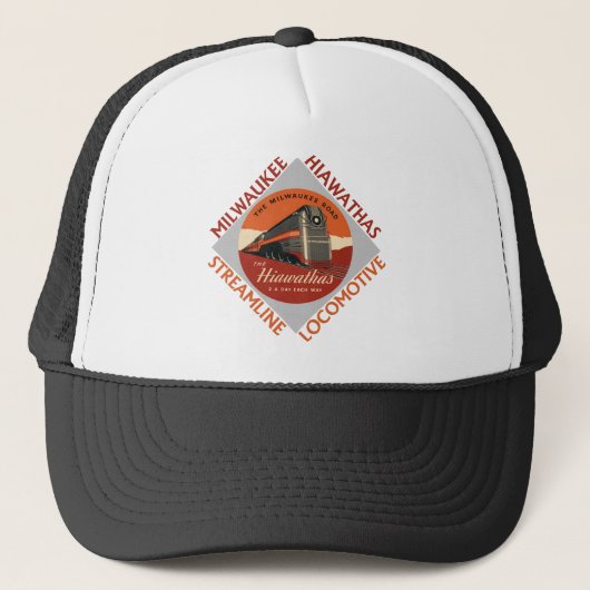 Milwaukee Hiawatha Railroad Trucker Pet (Voorkant)