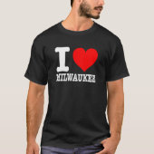 Milwaukee - Ik hou van Milwaukee - I Heart Milwauk T-shirt (Voorkant)