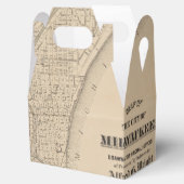  Milwaukee, kaart van Wisconsin Bedankdoosjes (Geopend)