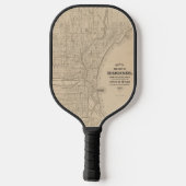 Milwaukee, kaart van Wisconsin Pickleball Paddle (Achterkant)