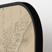 Milwaukee, kaart van Wisconsin Pickleball Paddle (Links Detail)
