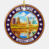 Milwaukee Keramisch Ornament (Achterkant)