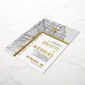 Milwaukee Love Locator | Stad thema bruiloft Folie Uitnodiging (Gedraaid)