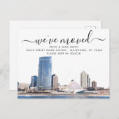 Milwaukee Moving Announcement Briefkaart (Voorkant / Achterkant)