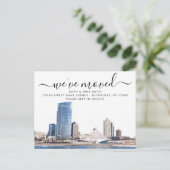 Milwaukee Moving Announcement Briefkaart (Staand voorkant)